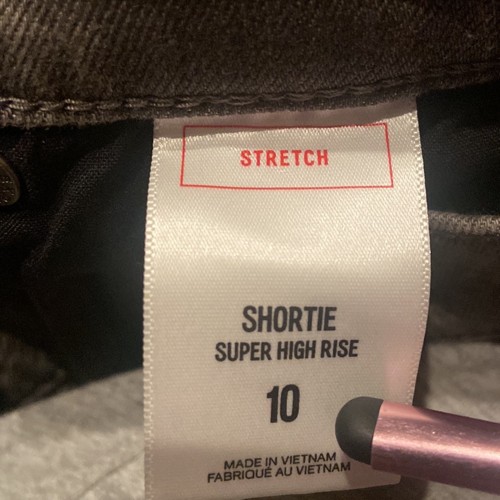 EXPRESS Shortie Super High Rise Size 10 Shorts - Picture 12 of 12